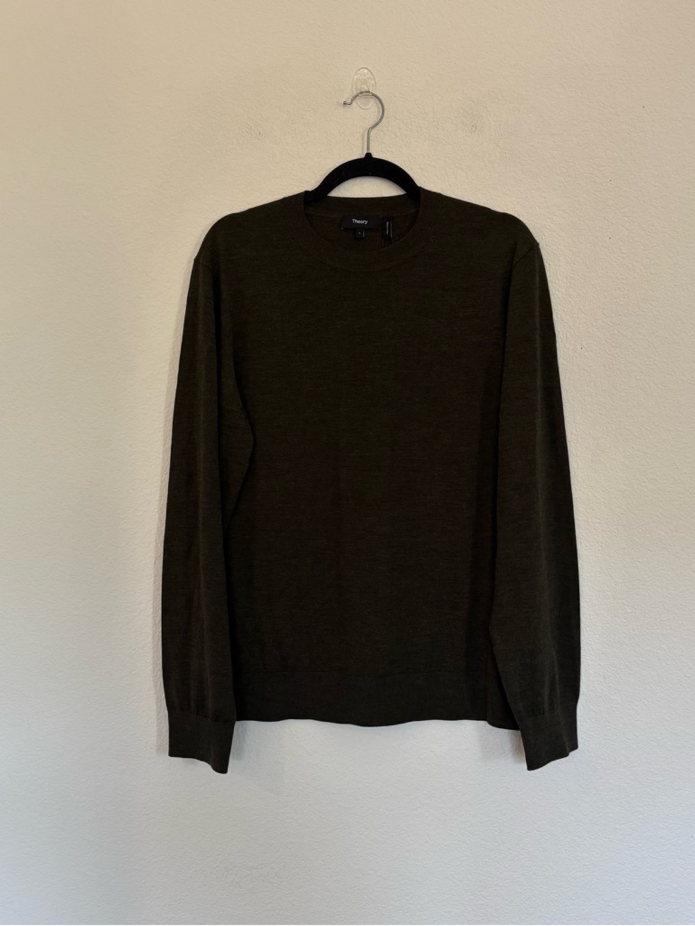 Theory Mens Crewneck Sweater Regal Wool NWOT